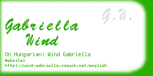 gabriella wind business card